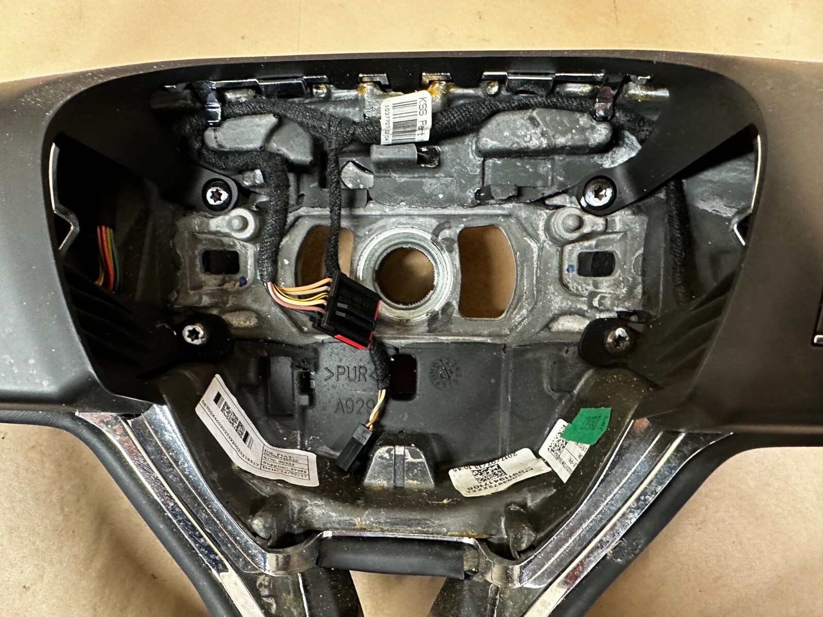 2014-2020 MASERATI GHIBLI S Q4 STEERING WHEEL W/ AUDIO CRUISE SWITCH LEATHER OEM