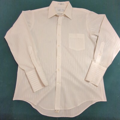 Vntg ARROW Bradstreet Mens Sz 16-33 Shirt COLLARED Long SLEEVE White USA Dress