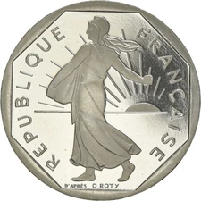 [#183681] Coin, France, Semeuse, 2 Francs, 2000, Paris, Proof, MS(65-70), Nickel