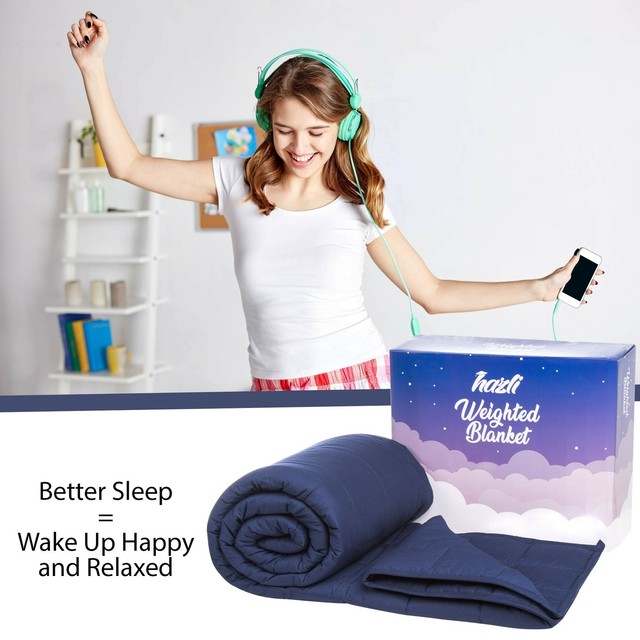 10 lbs Weighted Blanket for Kids and Teens 48" x 72" Twin Heavy Sleep