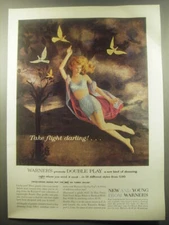 1959 Warner's Double Play 147 Girdle and Sta-Up-Top Bra Advertisement