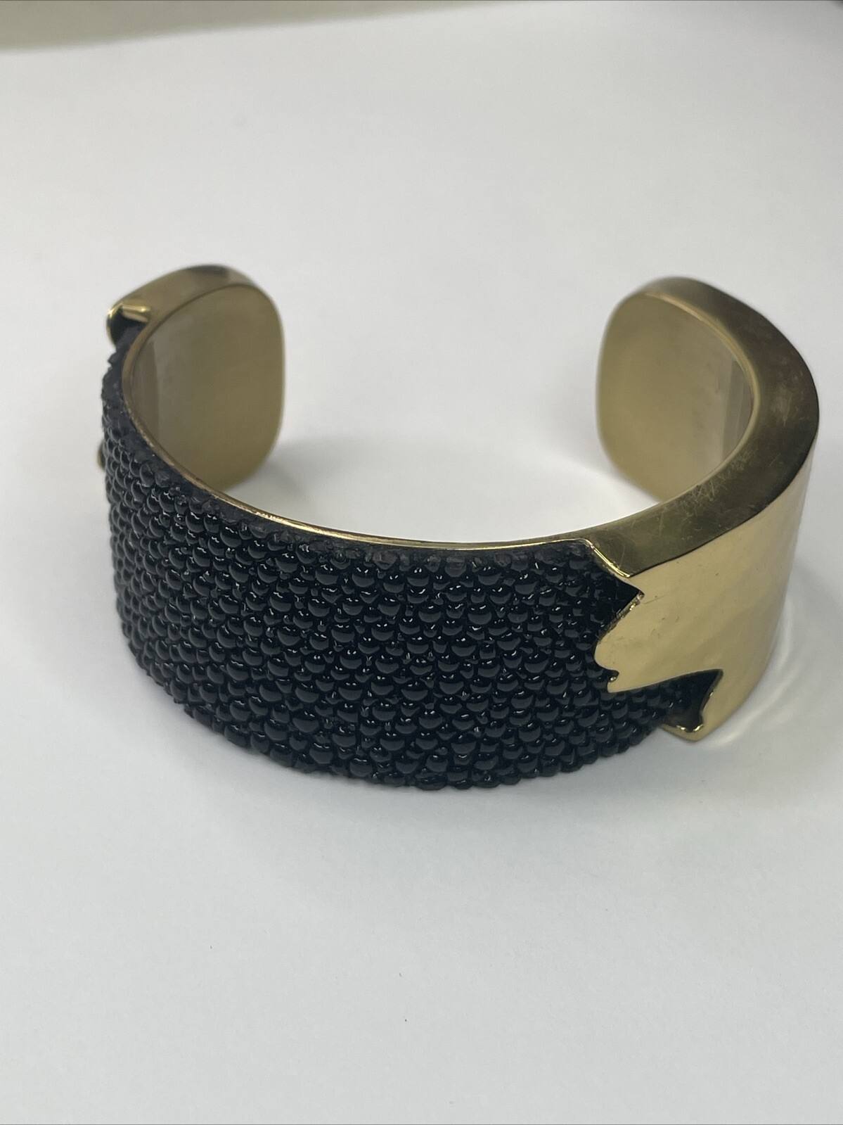 Rustic Cuff Stingray And Brass Cuff - image 1
