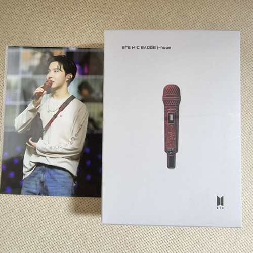 [BTS] BTS HYBE INSIGHT Visitor Only BTS MIC BADGE + PHOTOCARD - Picture 25 of 45