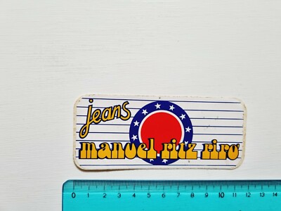 RITZ RIRO MANUAL JEANS STICKER STICKER STICKER VINTAGE 80s ORIGINAL
