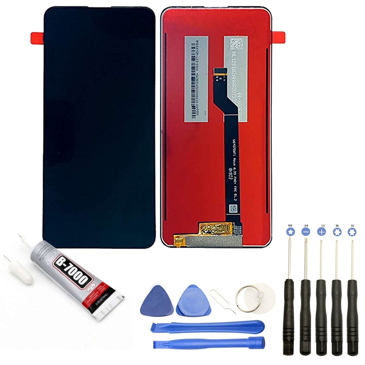 PIECES DETACHEES: Écran LCD avec Vitre Tactile Noir Assemblés Sans Châssis pour Asus ZenFone 5 ZE620KL - Neuf