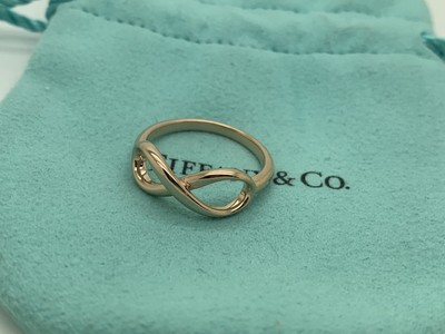 Tiffany Co Rose Gold 18K Infinity Band 