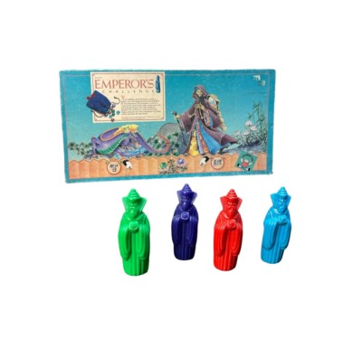 Vintage 1986 Emperors Challenge Game Replacement Parts 4 Wise Sage Figure Tokens