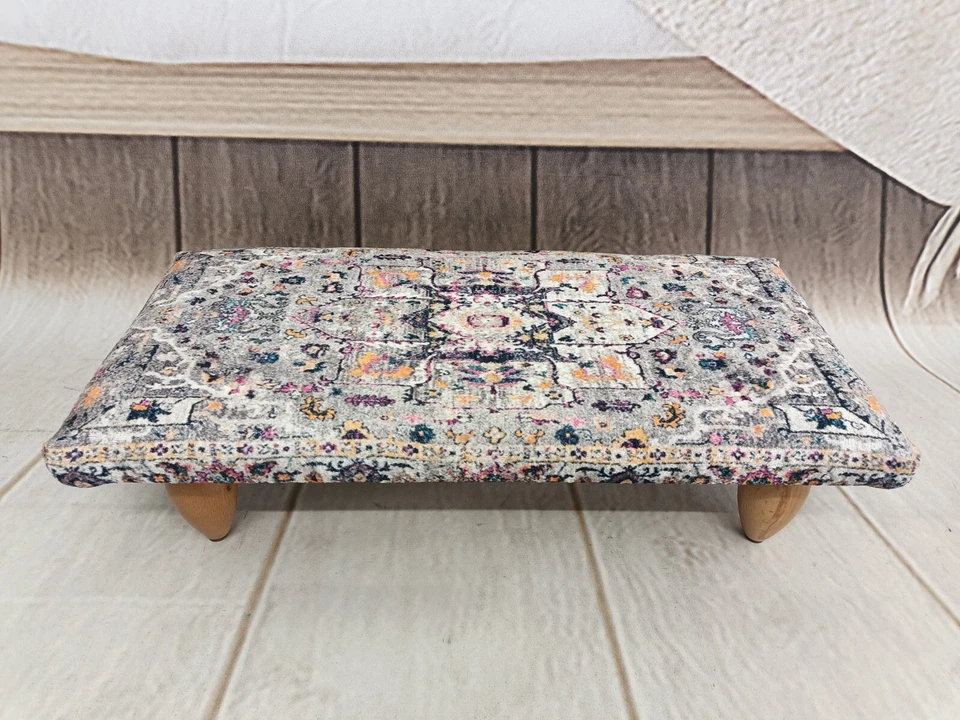 Footrest stool Bench with cushion Under desk stool Footstool bench Upholstered - Image 4 of 4