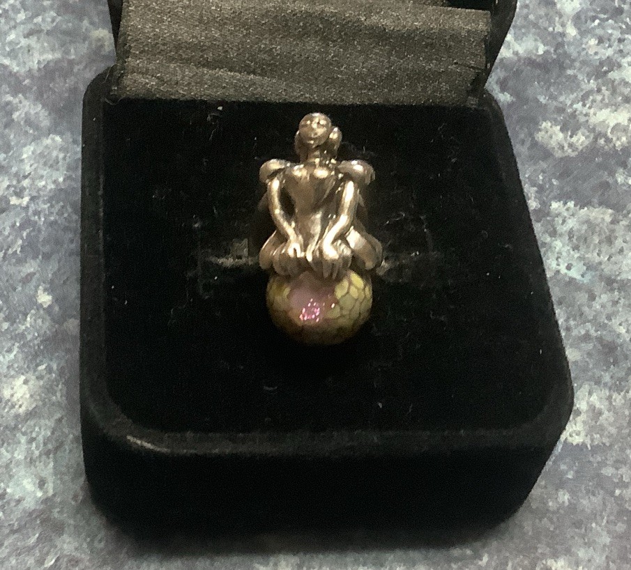 Trollbeads Fairy On Bud Charm Retired LAA 925