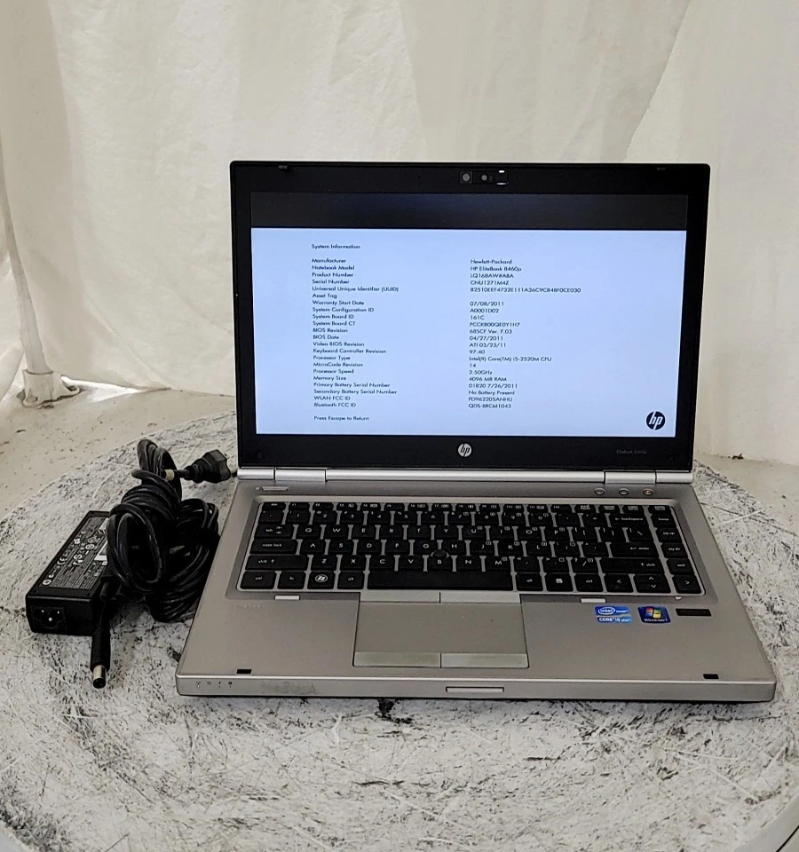 HP EliteBook 8460P Intel Core i5 2nd Gen. PC Laptops & Netbooks