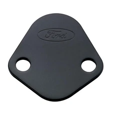 Ford Performance Parts Fuel Pump Block Off Plate, Black Crinkle Finish With Fits