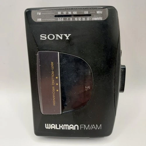 Vintage, Collectible, Sony WM-FX10 - Walkman AM/FM, Black - For Parts or Repair