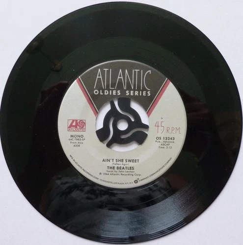 Beatles Ain't She Sweet 7" Atlantic OS13243 EX 1985 US pressing, b-side with ...