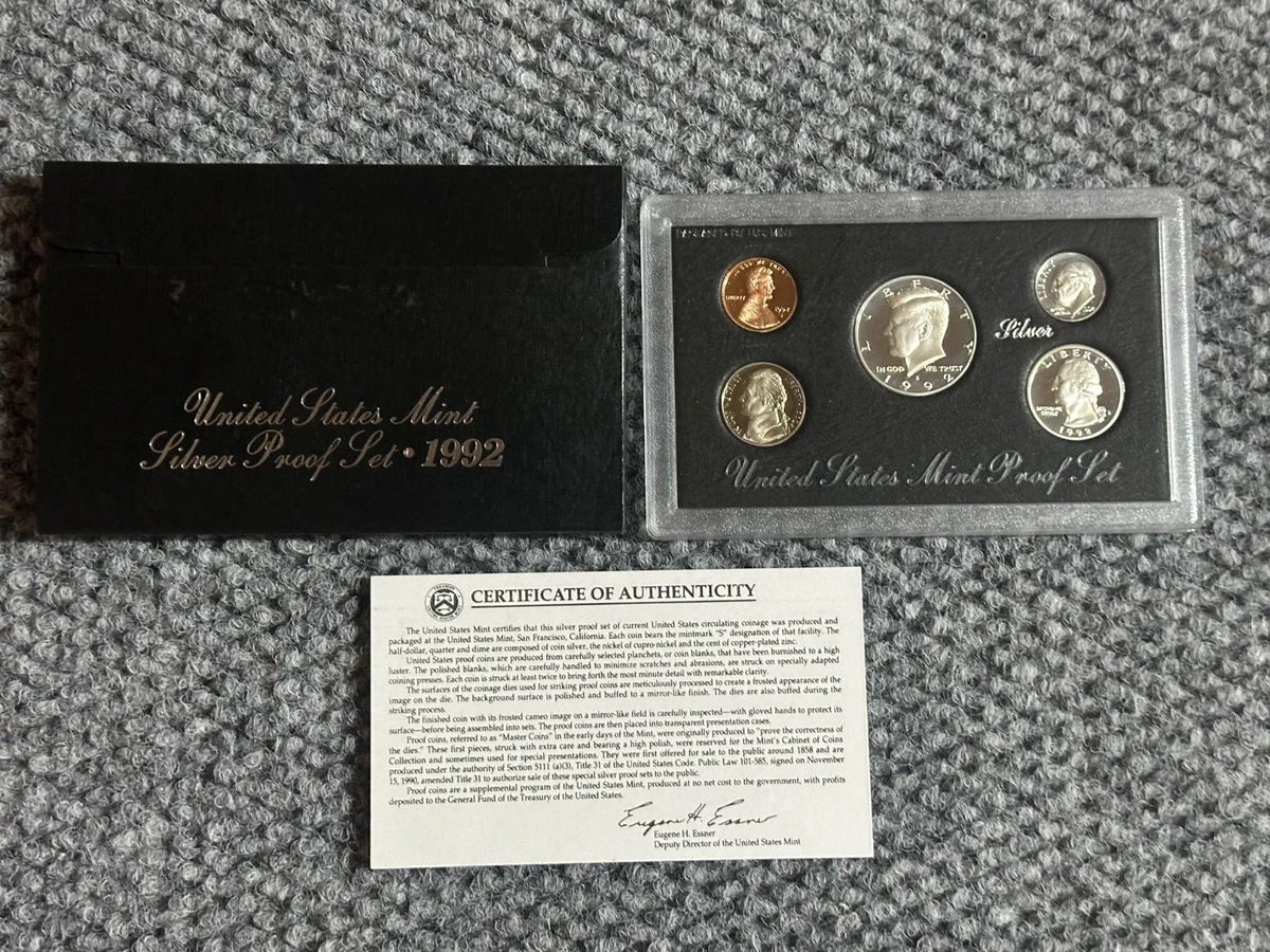 U.S. Mint Silver 1992 US Coin Proof Sets for sale | eBay