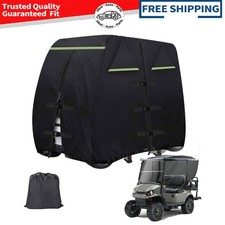 600D Oxford Fabric Heavy Duty Waterproof Golf Cart Cover Fit 2 Passenger 95 inch