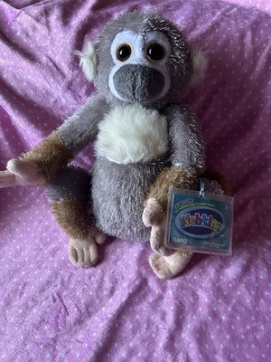 GANZ Squirrel Monkey Webkinz Plush Retired 2007 with Sealed Code