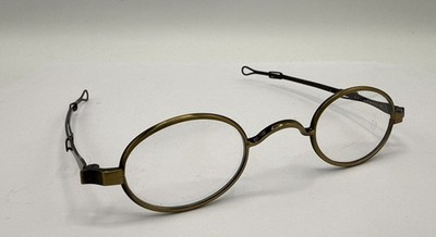 Historic Eyewear Company Small Oval Naugatuck Valley Tarnished Brass Eyeglasses
