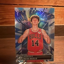 MATAS BUZELIS 2024-25 Panini Optic My House Silver Prizm RC #15 Bulls
