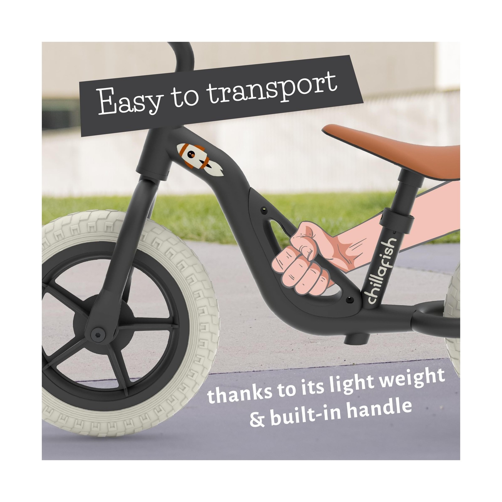 Chillafish Charlie Kids Balance Bike: Lightweight Frame, Toddler Bicycle with... thumbnail 3