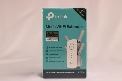 TP-Link RE650 AC2600 Mesh WiFi Extender Dual Band MU-MIMO Gigabit - SEALED NEW