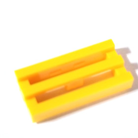 8X LEGO 2412 / 30244 1x2 Tile Grille Yellow LOT OF 8