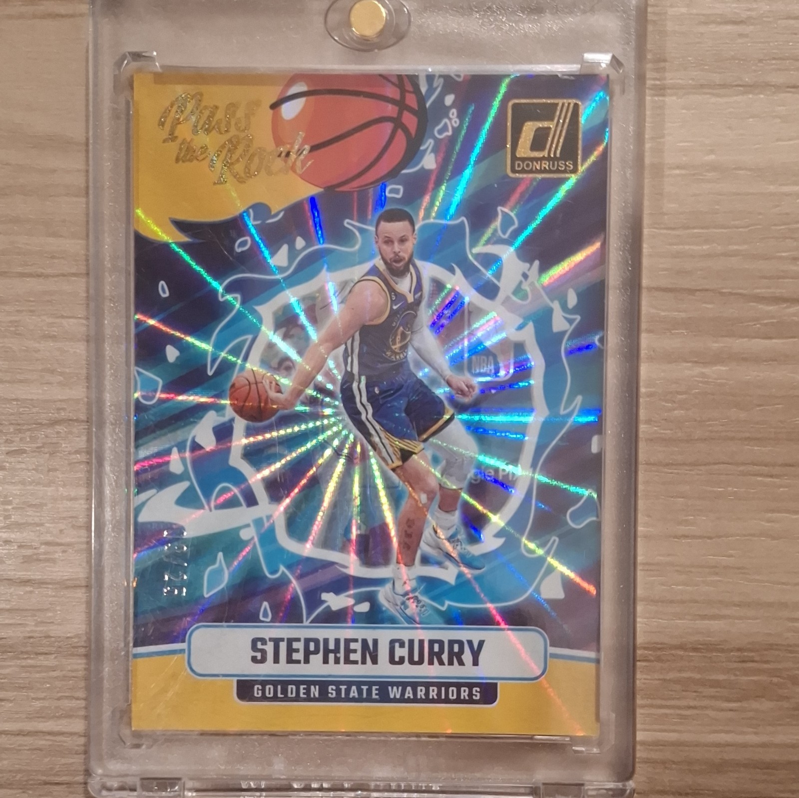 Panini Donruss 2024-25 Pass the Rock #5 Stephen Curry Warriors /25 Insert