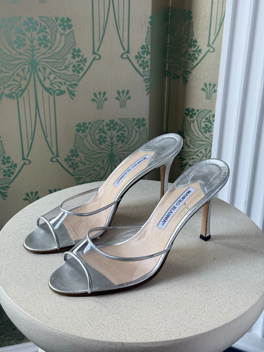 Manolo Blahnik Silver Shoes for Women | eBay
