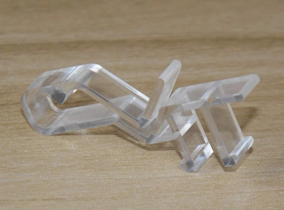 Hidden Channel Valance Clips 1-7/8inch 10pcs Clear Color for Faux and Real Wood - Image 2 of 4