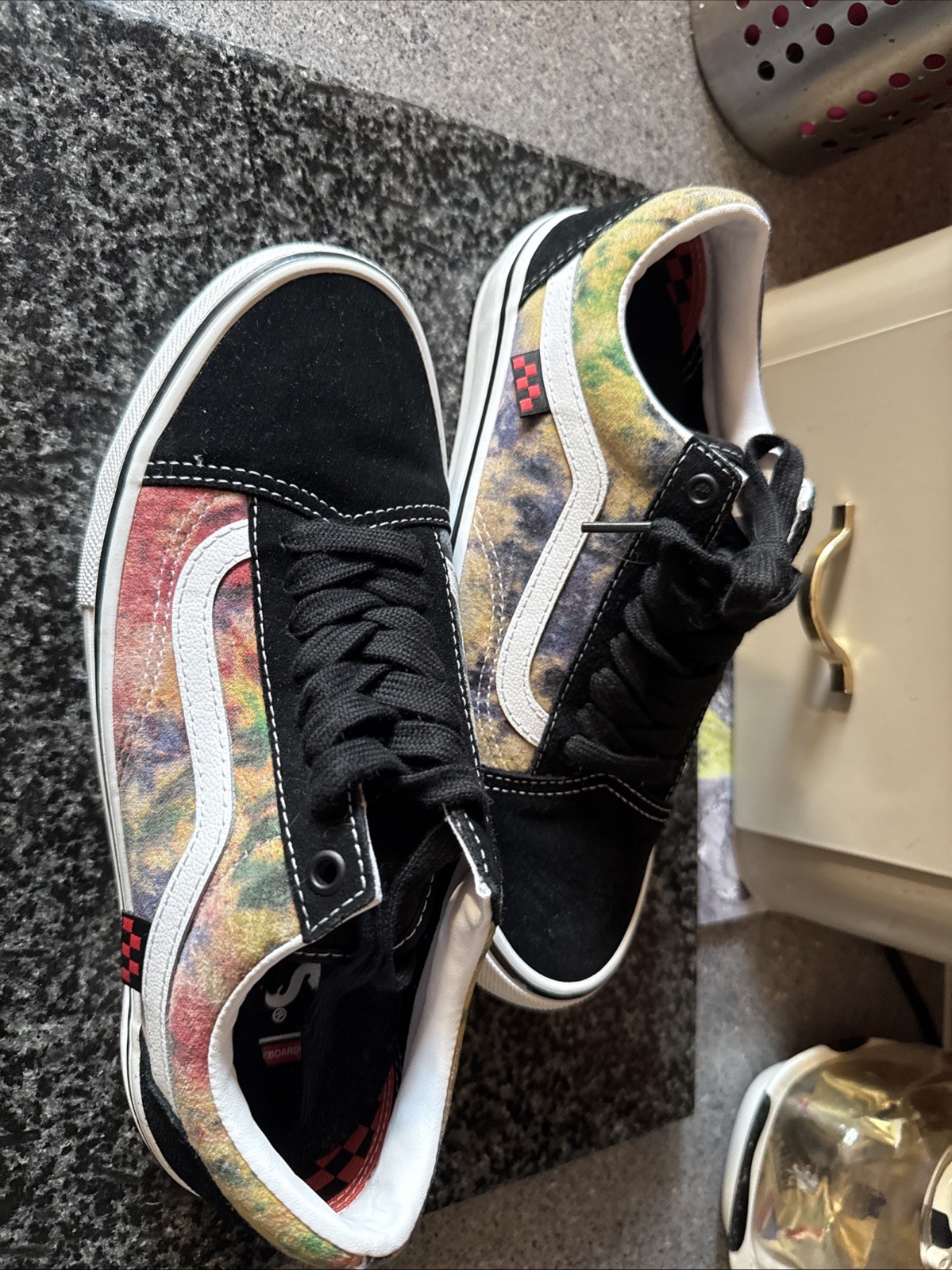 Vans Men's Skate Old Skool Tie-Dye Terry Low Top Sneaker