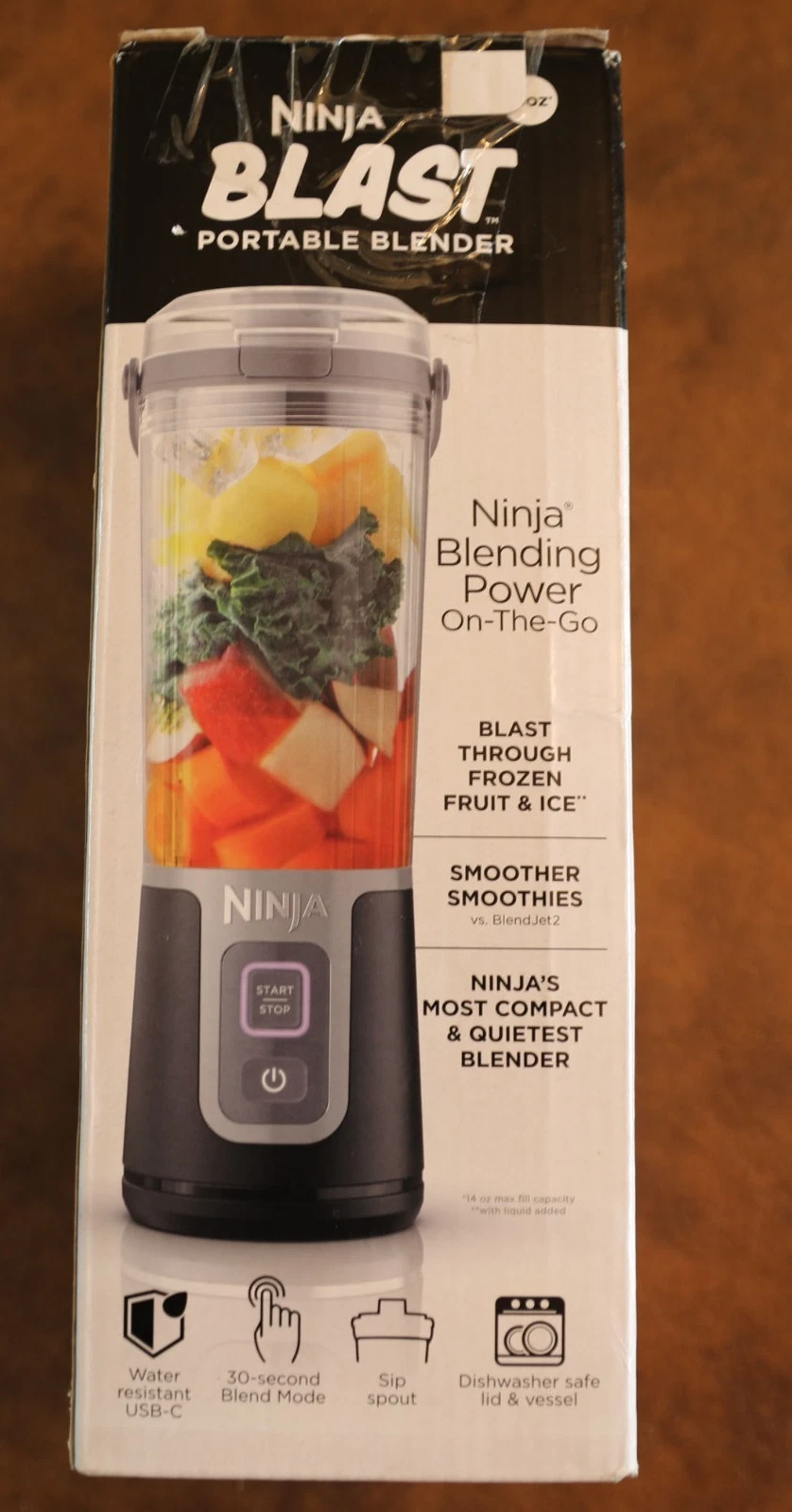 Ninja Blast 16oz Portable Blender with Leak Proof Sip Lid BC100BK
Opens in a new window or tab