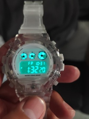 New Generic Casio G-shock Lookalike Watch- Working Condition- Clear Band
