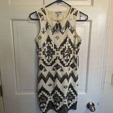 NWT Express Dress Women’s XS Tribal Aztec Southwest Sleeveless Short Western