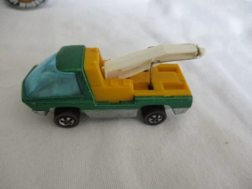 Hot Wheels 1970 Red Line Original Redline Heavyweights Tow Truck Aqua Green Body