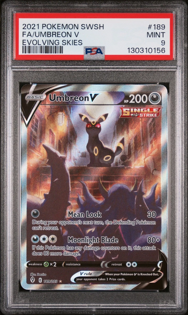 Umbreon V 189/203 SWSH07: Evolving Skies for sale | eBay