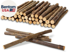 100Pcs 6 Inch Wood Sticks for Crafts, 0.3-0.5 Inch Diameter Twigs for Crafts, Na