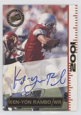 2001 Press Pass Auto Ken-Yon Rambo Rookie Auto RC