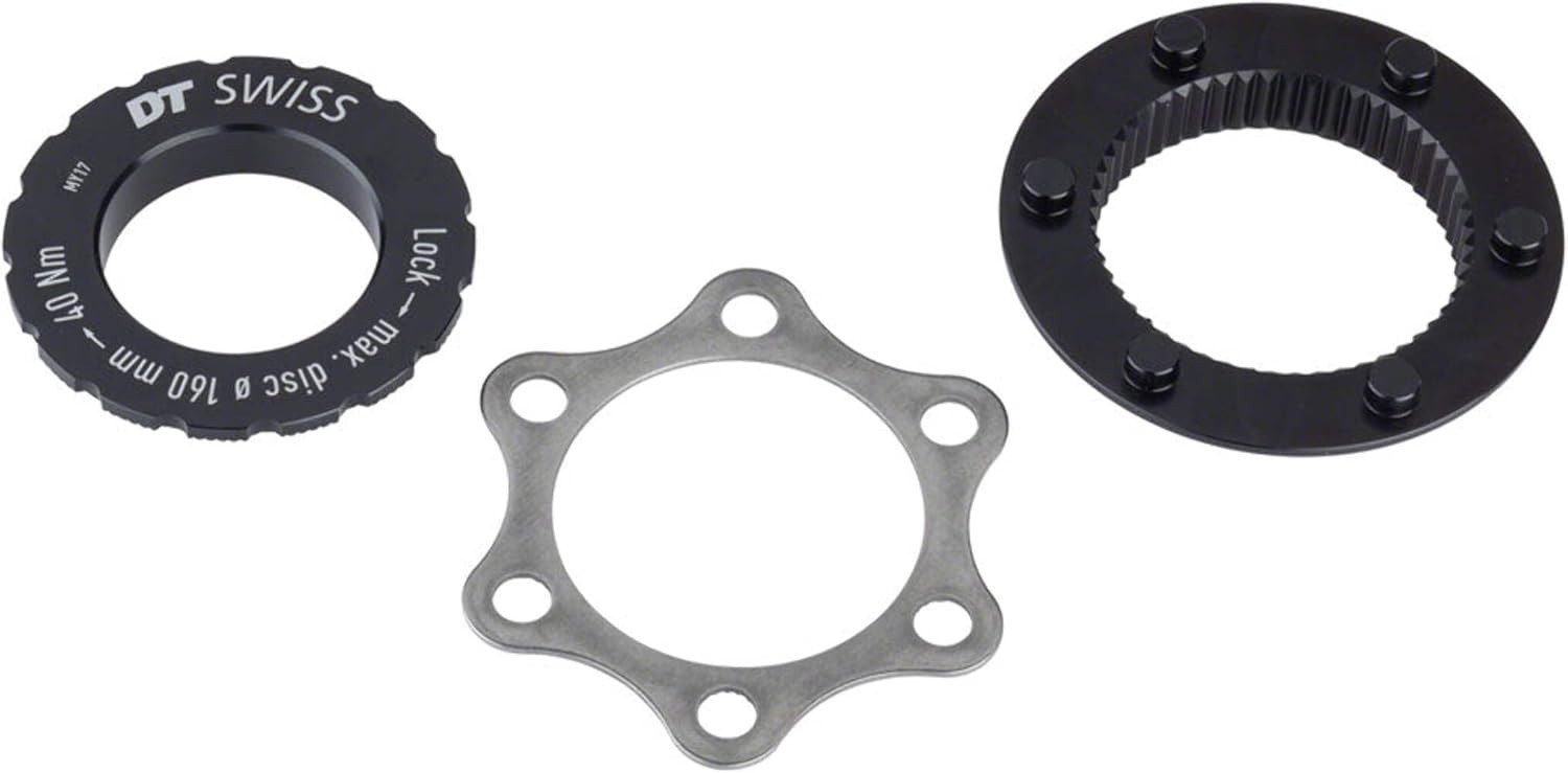 DT Swiss Centre-Lock to 6-bolt fitting adapter for QR, 9 or 12 mm Axles 160mm 40