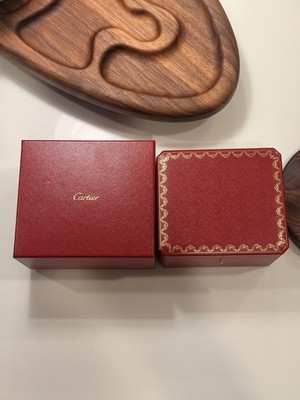 Cartier Original Red Watch & Jewelry Box Case, Authentic from Japan