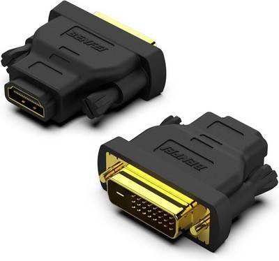 DVI-D zu HDMI Adapter Bidirektional   1920x1200/1080p, 2er-Pack