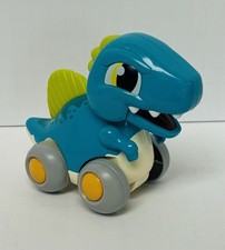 Hola Cool Run Dinosaur Friction Push And Go Chomping Mouth Blue T-Rex Toy Car