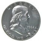 1962 Proof Franklin Half Dollar 90% Silver *1380