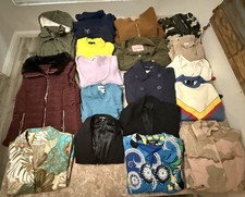 Women small  Clothes Lot of 19-Puffer Vest Cardigan Blazer Jacket Casual Career