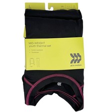 Girls' 2pk Youth Thermal Underwear Set - All In Motion Mid Weight Large 10/12