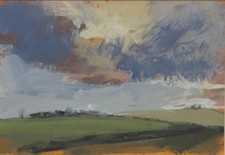 Philip Tyler (1964-) impressionist oil painting NORFOLK LANDSCAPE East Anglia
