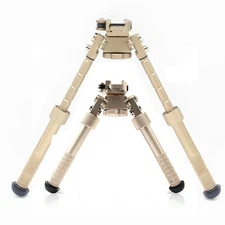 V8 Rifle Bipod 6.5''- 9" Foldable QD Picatinny Rail Mount Adjustable for Hunting