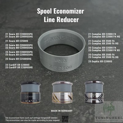 Line Reducer Economizer Shimano С2000 SS 2500 XR 21 23 25 Soare Complex Cardiff