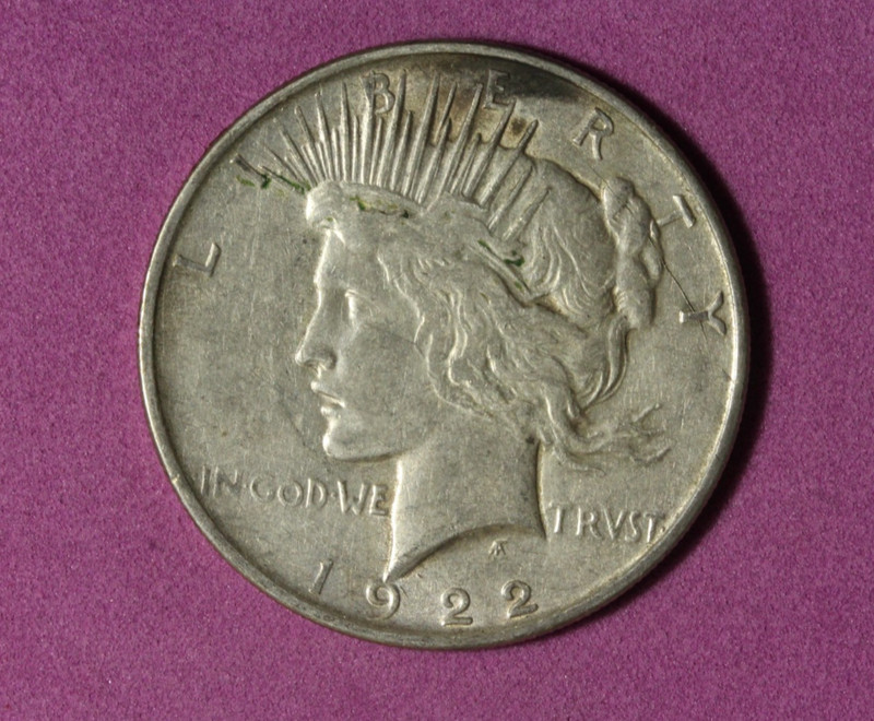 1922- D Peace Silver Dollar #P35479