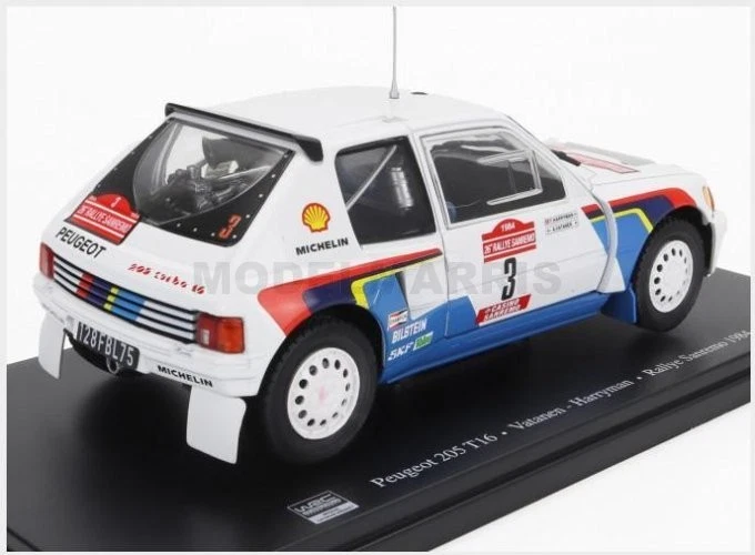 EDICOLA AAWRC031-530 PEUGEOT - 205 T16 N 3 WINNER RALLY SANREMO 1984 A.VATANEN - - Immagine 2 di 2