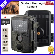 20MP Trail PIR Wildlife Camera Trap HD 1080P Hunting Cam Night Vision+32GB Card.
