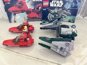 LEGO STAR WARS 75168 Yoda's Jedi Starfighter + 7119 Twin-Pod Cloud Car
